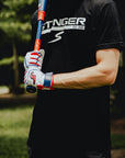 Sting Squad Batting Gloves - Red, White & True