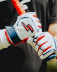 Sting Squad Batting Gloves - Red, White & True