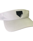 Homeplate Gray Hook & Loop Visor