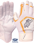 Sting Squad Batting Gloves - White & Gold