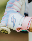 Sting Squad Batting Gloves - Cotton Candy (Bee Logo)