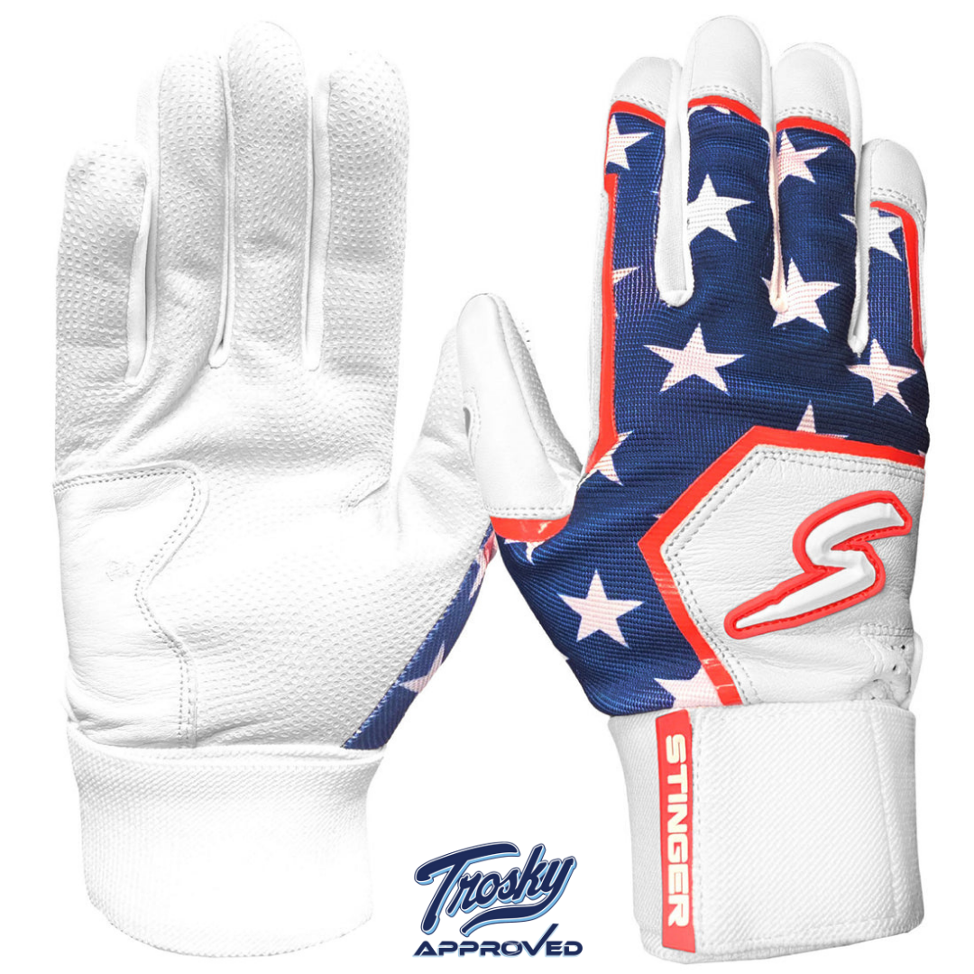 American flag batting gloves youth on sale