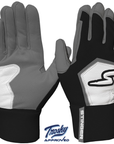Winder Series Batting Gloves - Graphite/Black & White