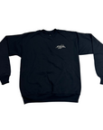 Stinger Bee Logo - Embroidered Black Crew Neck Sweater