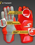 Color Crush Batting Gloves - Orange