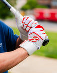Winder Series Batting Gloves - Red & White