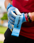 Winder Series Batting Gloves - Columbia Blue/White & Graphite