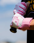 Winder Series Batting Gloves - Pink & White