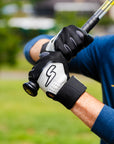 Winder Series Batting Gloves - Graphite/Black & White