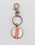 Baseball Seam Keychain