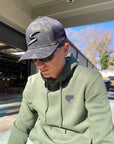 Stinger Homeplate Logo - Military Green Hoodie