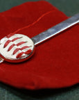 Baseball Seam Tie Clip