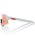 100% S3 Sunglasses - Soft Tact Stone Grey / HiPER Coral Lens