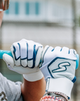 Winder Series Batting Gloves - Navy & White
