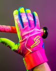 Winder Series Batting Gloves - Splash Series-Stay Smooth - Pink Tsunami
