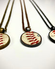 Baseball Seam Pendant Necklace