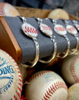 Silver Baseball Seam Bracelet