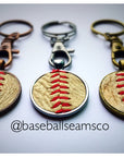 Baseball Seam Keychain