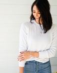 Baseball Seam Dainty Chain Pendant Necklace