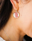 Baseball Seam Jewelry Gift Set - Earrings Necklace Bundle