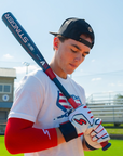 Winder Series Batting Gloves - Red, White & True