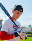 Winder Series Batting Gloves - Red, White & True