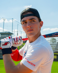 Winder Series Batting Gloves - Red, White & True