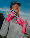 Winder Series Batting Gloves - Splash Series-Stay Smooth - Pink Tsunami (Launch: 7/31)