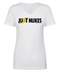 Just Nukes Women's V-Neck Tee Shirt