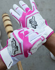 Sting Squad Batting Gloves - Pink Breast Cancer Awareness (Bee Logo)