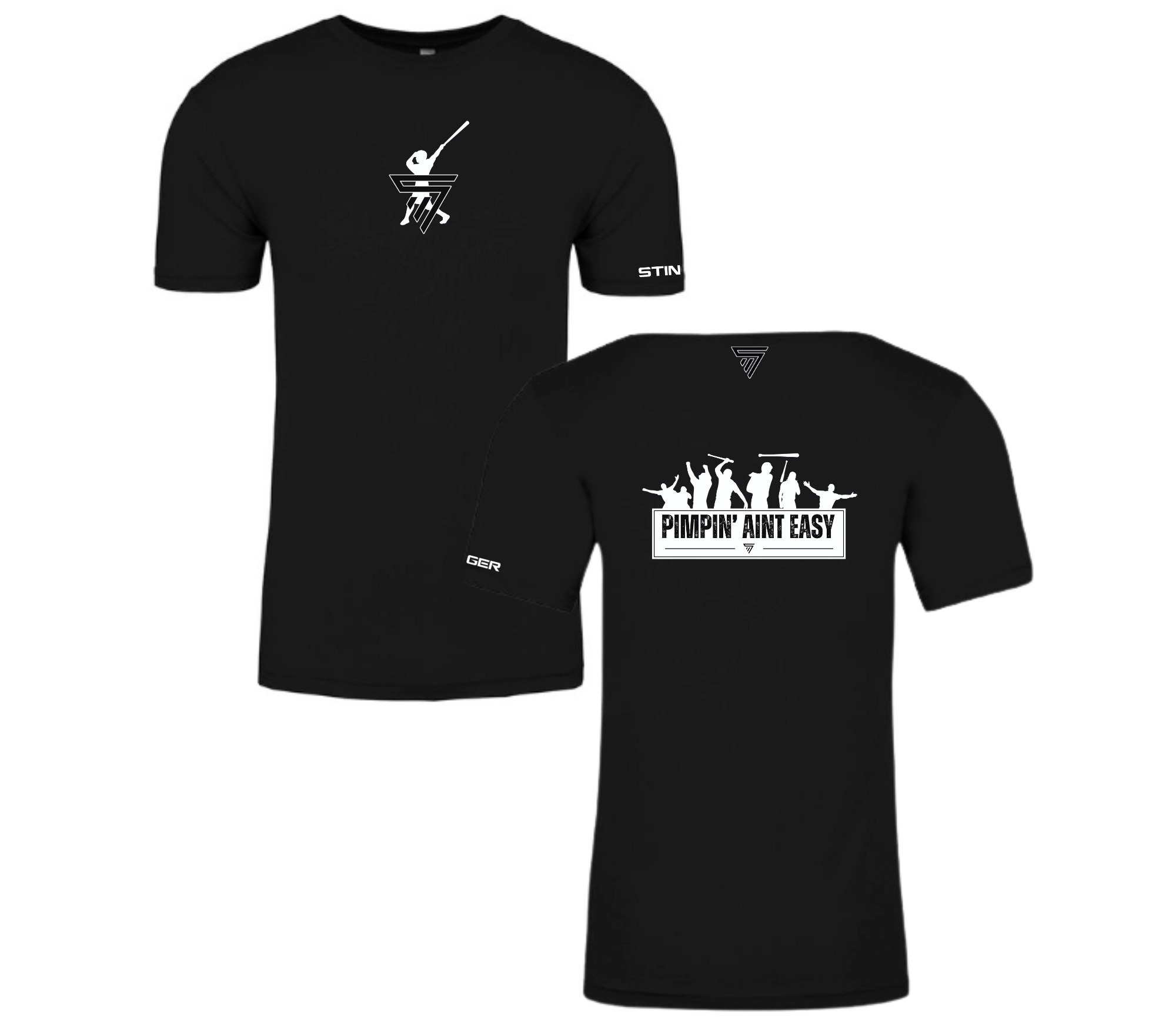 Swingman "Pimpin' Aint Easy" Tee Shirt - Black