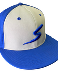 Royal Blue & Gray Fitted Hat