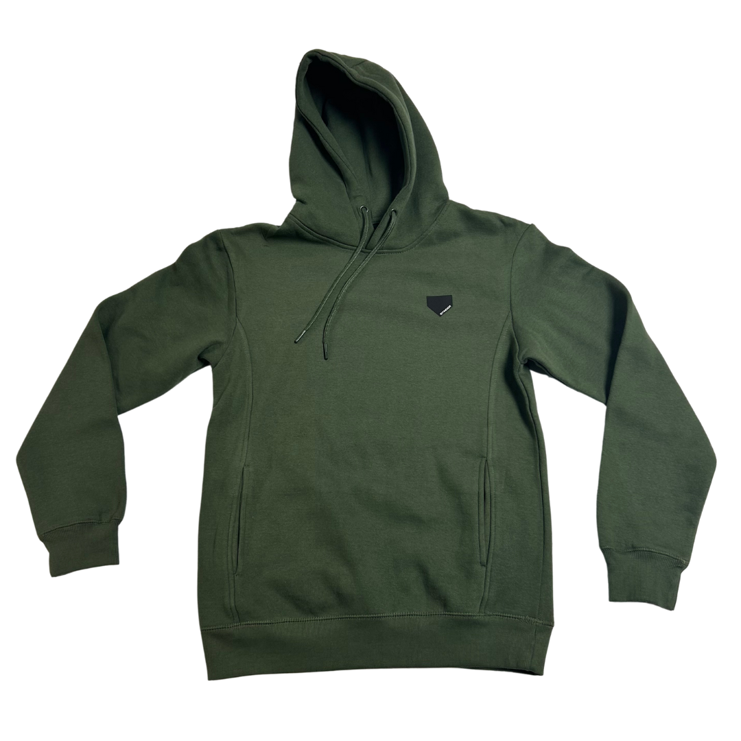 Stinger Homeplate Logo - Military Green Hoodie
