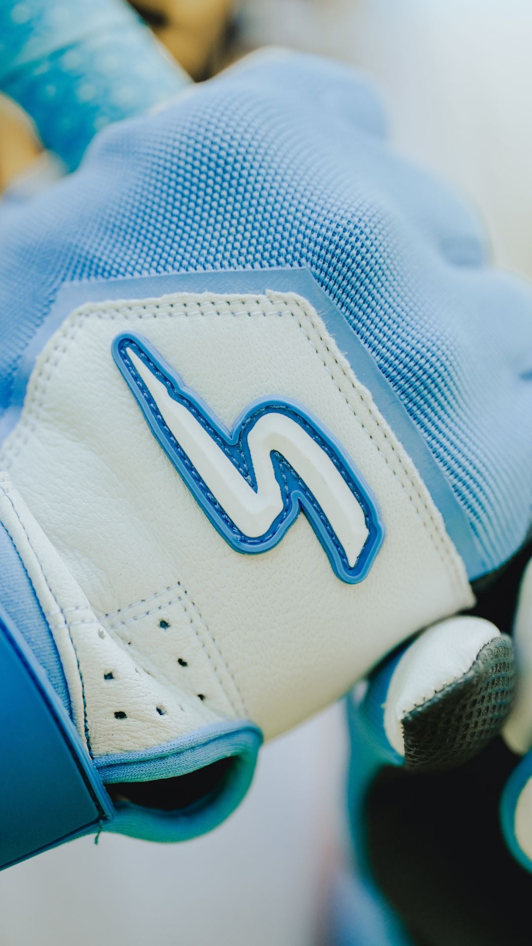 Sting Squad Batting Gloves - Columbia/White & Graphite