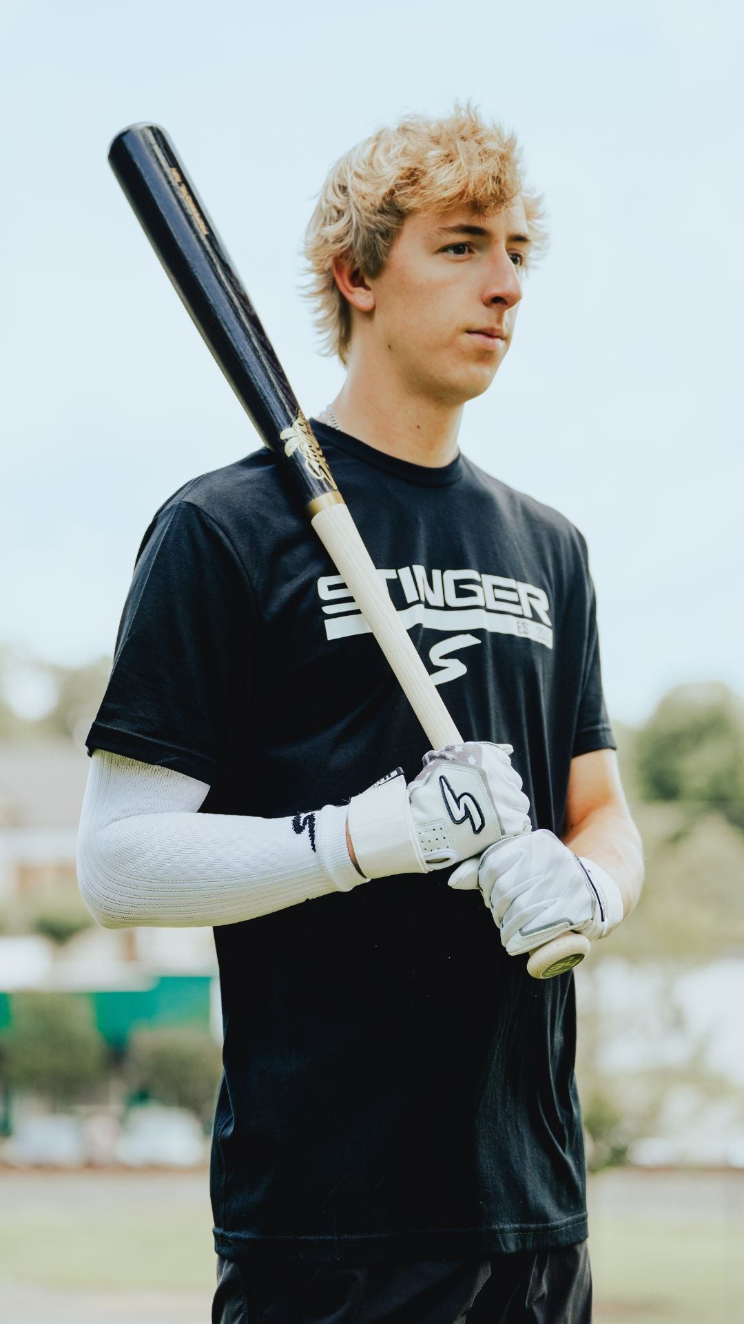 Sting Squad Batting Gloves - White Out