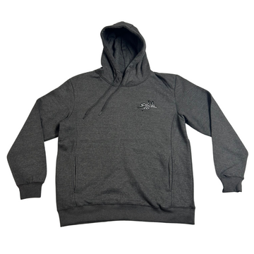 Stinger Bee Logo - Embroidered Graphite Hoodie