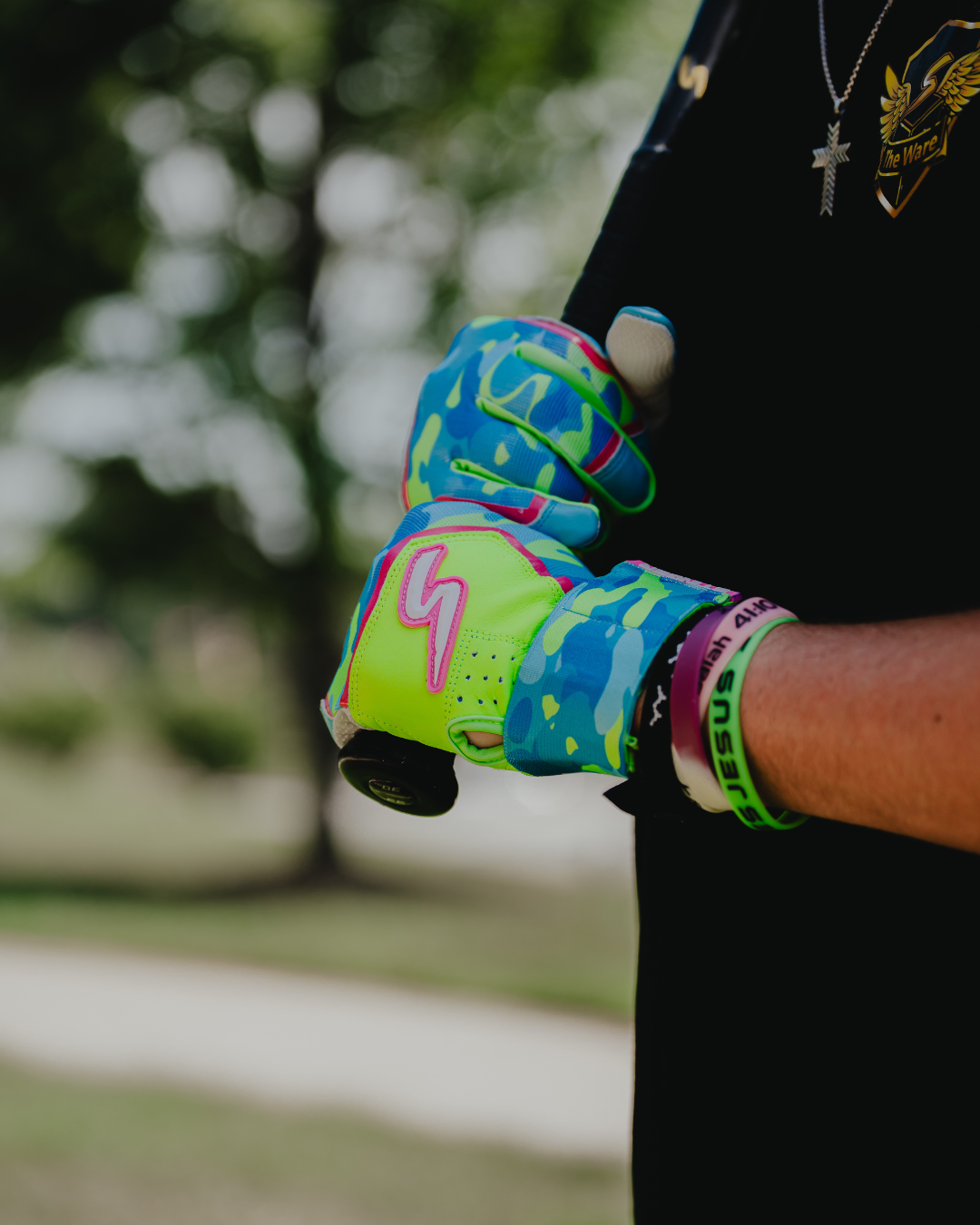 Winder Series Batting Gloves - Stealth Series - Hunt Your Pitch- Glow Ops