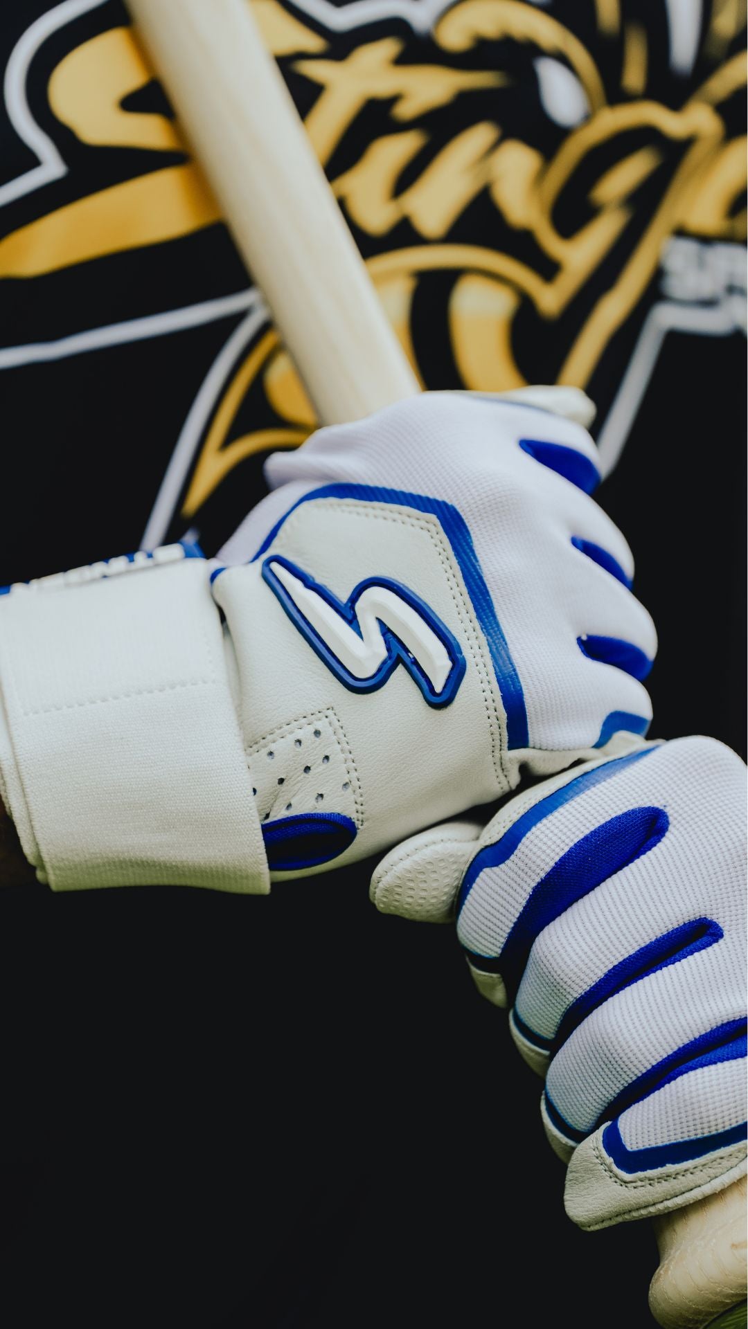 Winder Series Batting Gloves - Royal & White