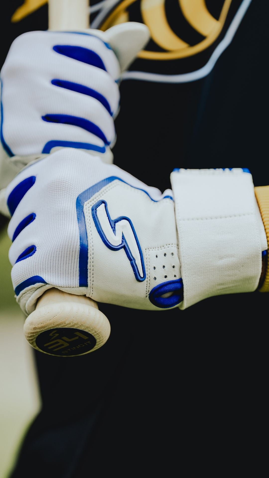 Winder Series Batting Gloves - Royal & White