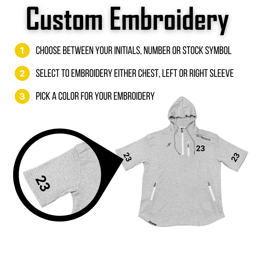 Half Sleeve Hoodie - Heather Gray