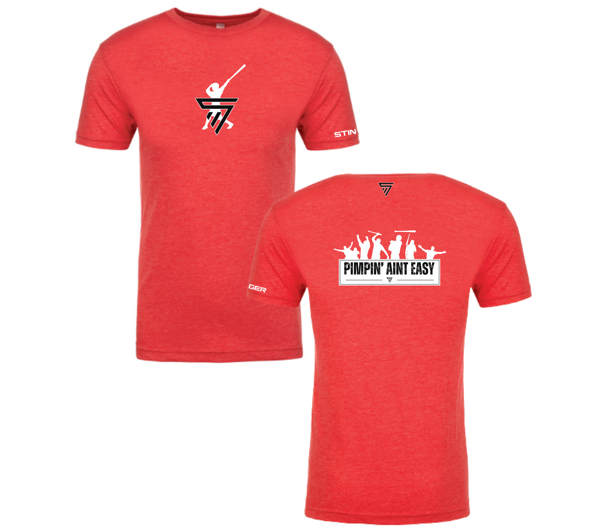 Swingman "Pimpin' Aint Easy" Tee Shirt - Red