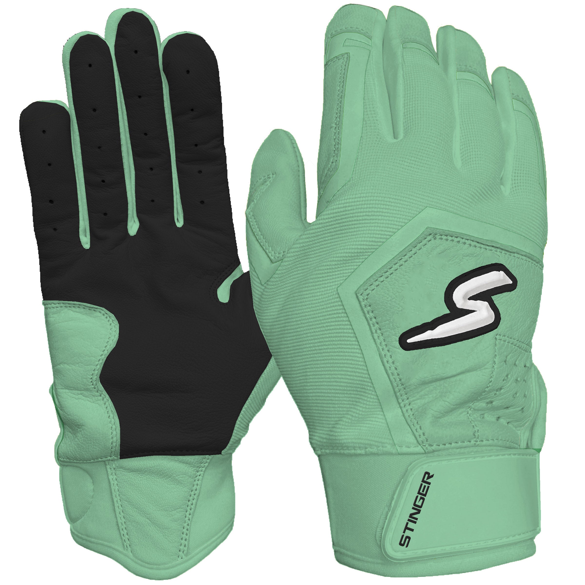 Color Crush Batting Gloves - Mint