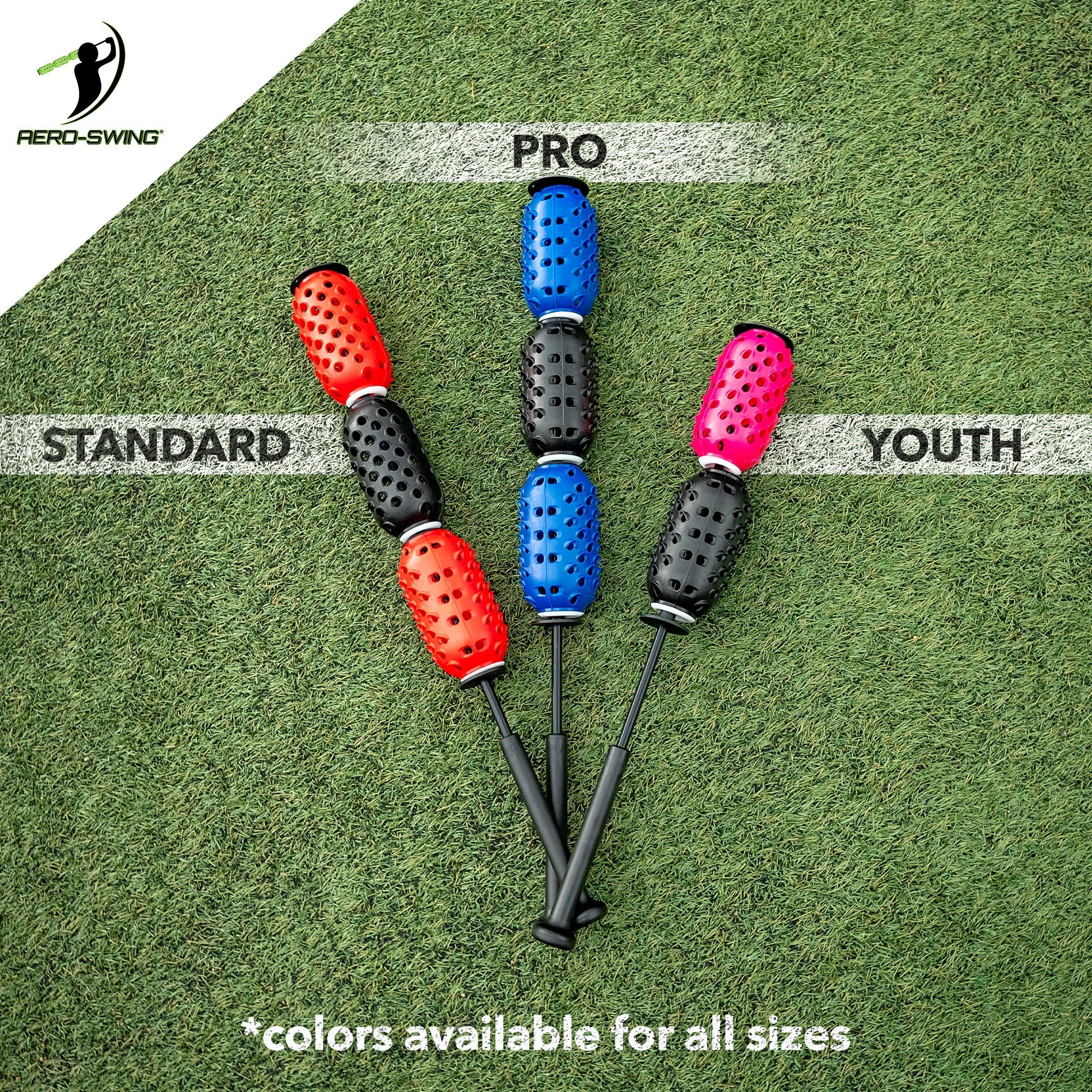 AERO-BAT WITH AERO-BALLS Baseball/Softball Swing Speed Trainer and On-Deck Warm Up Device