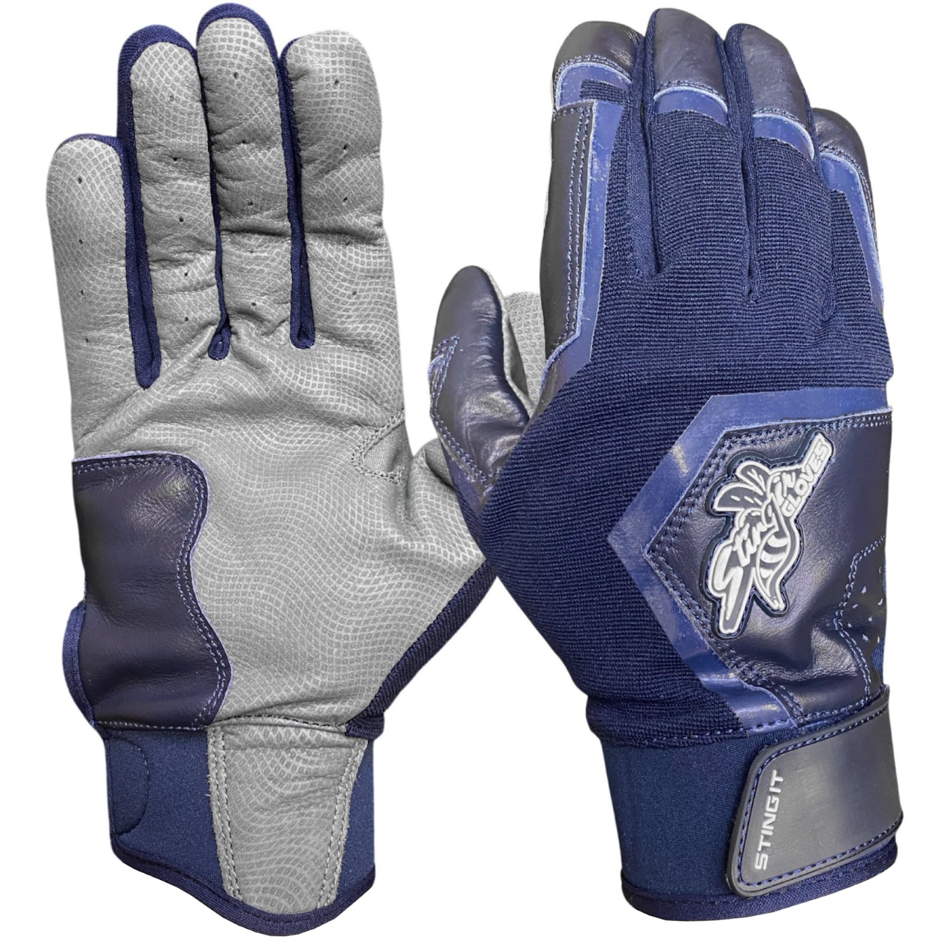 Color Crush Batting Gloves - Navy (Bee Logo)