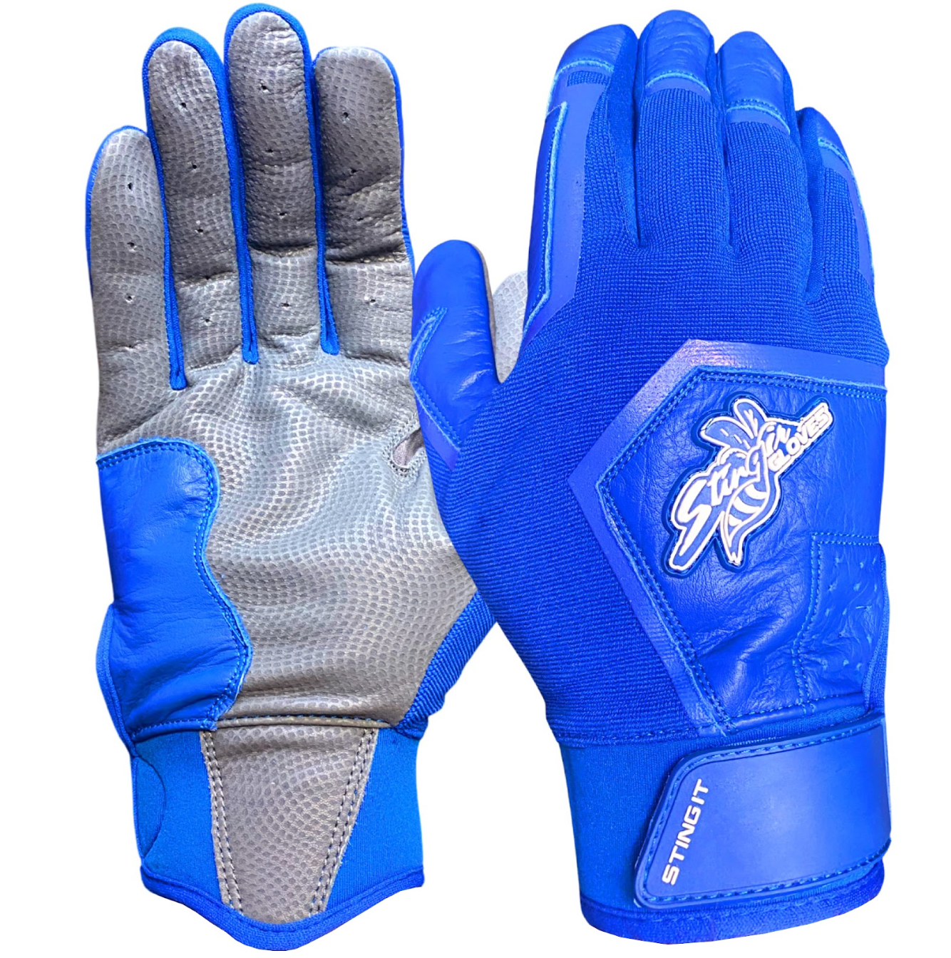 Color Crush Batting Gloves - Royal (Bee Logo)