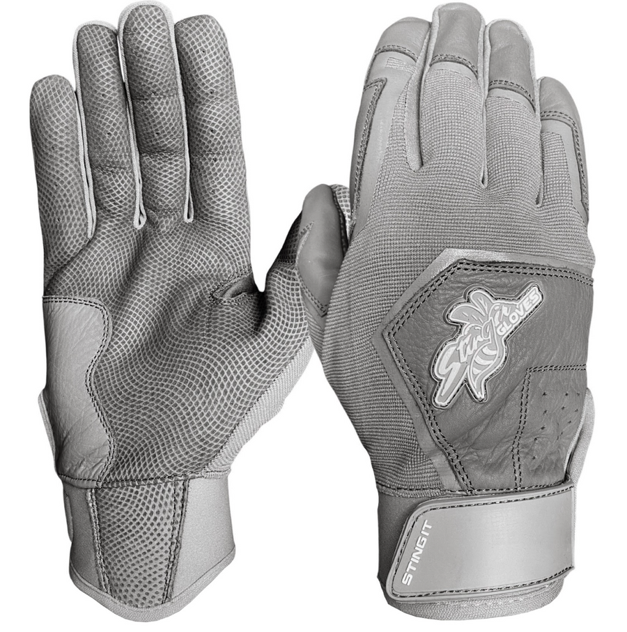 Color Crush Batting Gloves - Smoke Gray (Bee Logo)