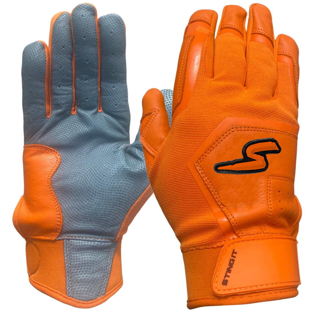 Color Crush Batting Gloves - Orange