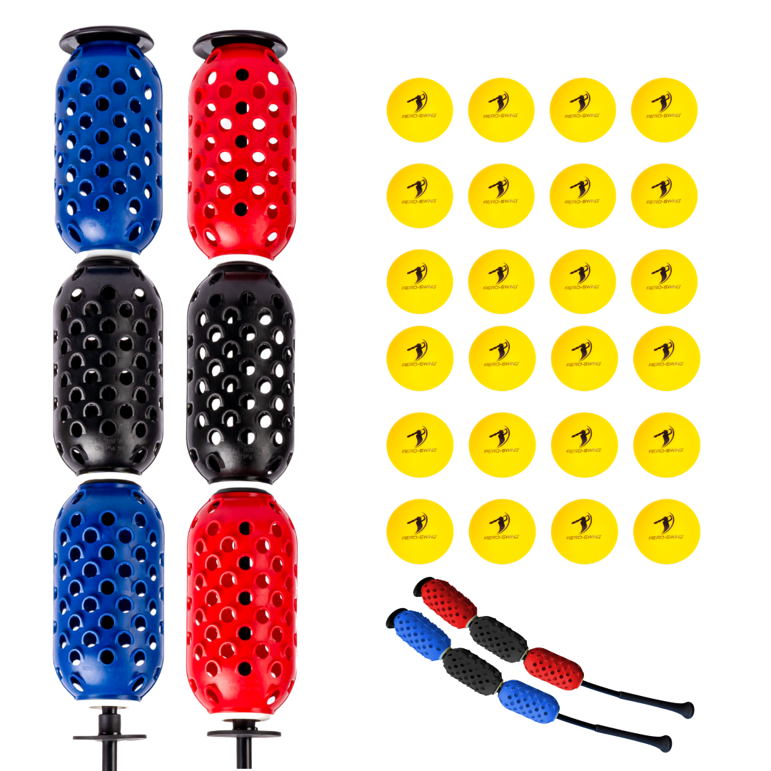 AERO-BAT (Pro + Standard 2-Pack Bundle) Baseball/Softball Swing Speed Trainers