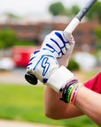 Winder Series Batting Gloves - Royal & White