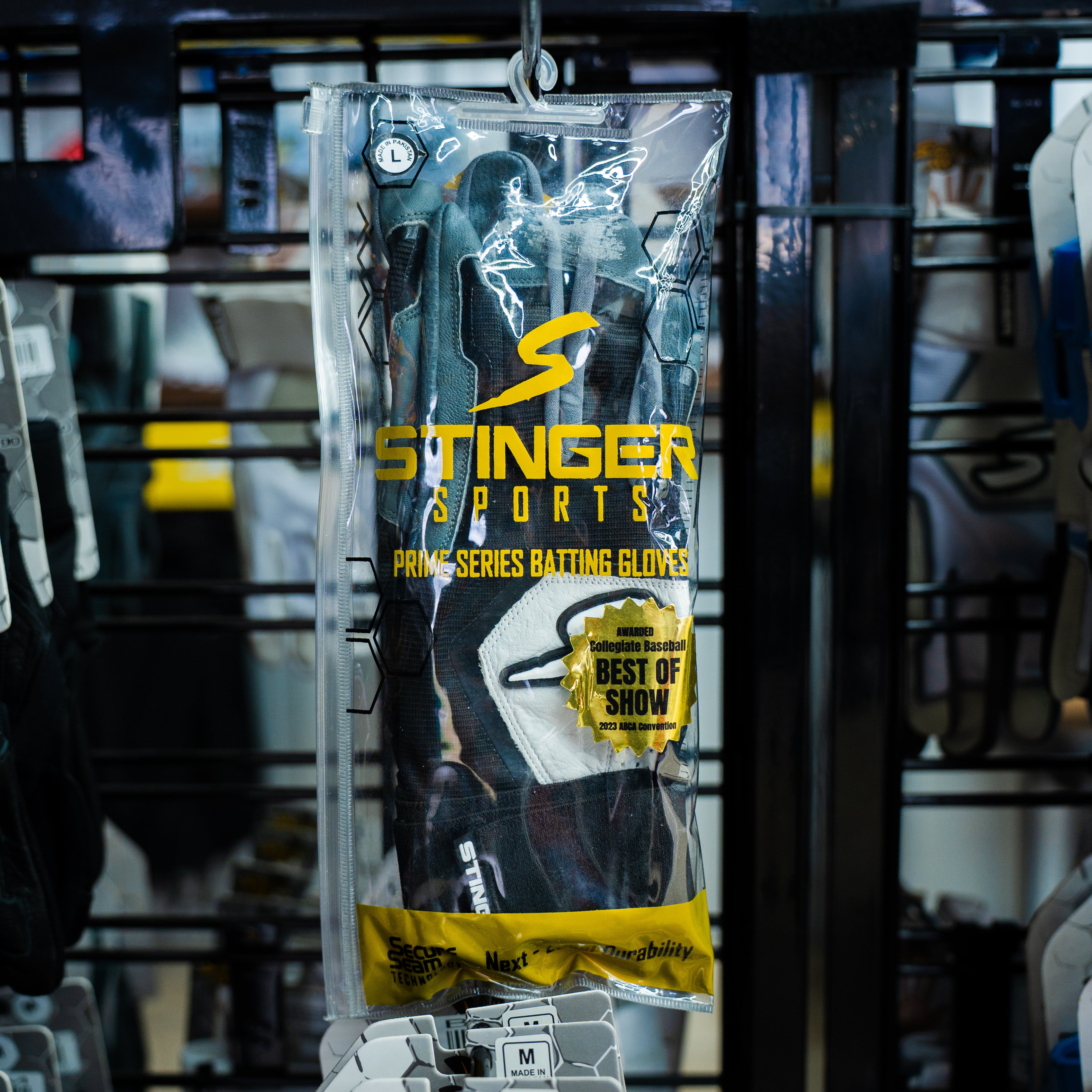 Winder Series Batting Gloves - Graphite/Black & White